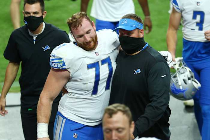 Lions center Frank Ragnow